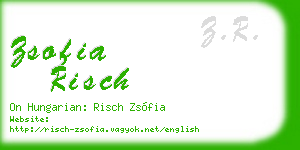 zsofia risch business card